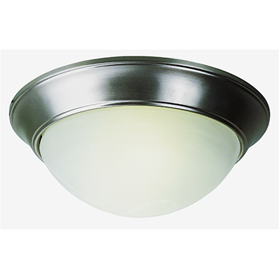Trans Globe Lighting PL-57701 BN 2 Light Flush-mount in Brushed Nickel